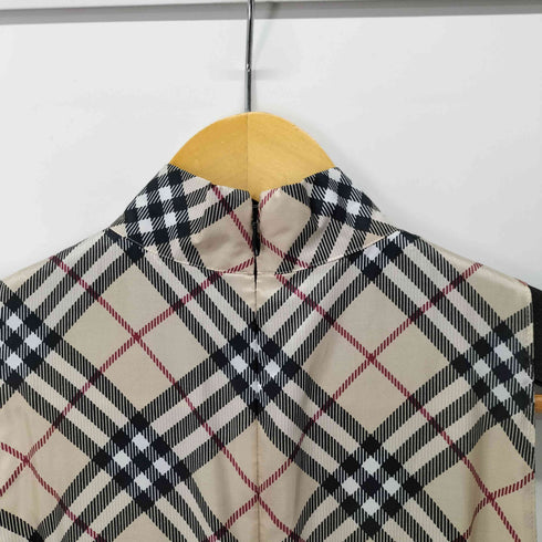 バーバリーロンドン BURBERRY LONDON ノバチェック ドッキングノースリーブワンピース レディース 38