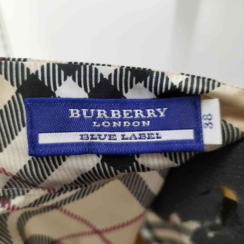 バーバリーロンドン BURBERRY LONDON ノバチェック ドッキングノースリーブワンピース レディース 38
