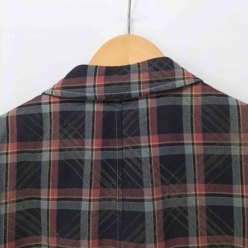 コムデギャルソンオム COMME des GARCONS HOMME 98SS 田中オム ウールチェックシャツジャケット メンズ JPN:M