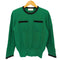 イヴサンローラン Yves Saint Laurent バイカラー ウールニット レディース JPN:M
