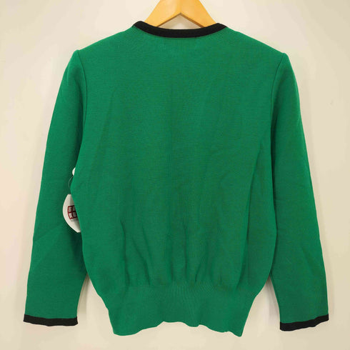 イヴサンローラン Yves Saint Laurent バイカラー ウールニット レディース JPN:M