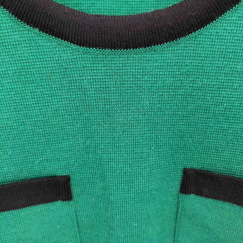 イヴサンローラン Yves Saint Laurent バイカラー ウールニット レディース JPN:M