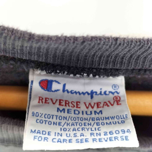チャンピオン Champion 90S USA製 刺繍タグ 目あり REVERS WEAVE スウェット メンズ import:M