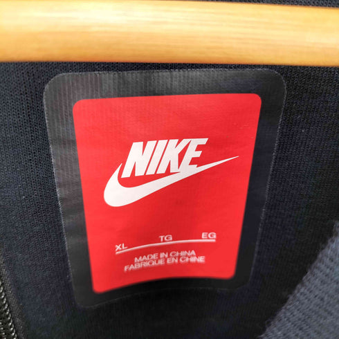 ナイキ NIKE 胸元ロゴ 背面ジップデザインバイカラースウェットシャツ レディース JPN:XL