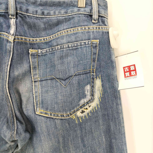 ディーゼル DIESEL ボタンフライ ストレートデニムパンツ メンズ 31