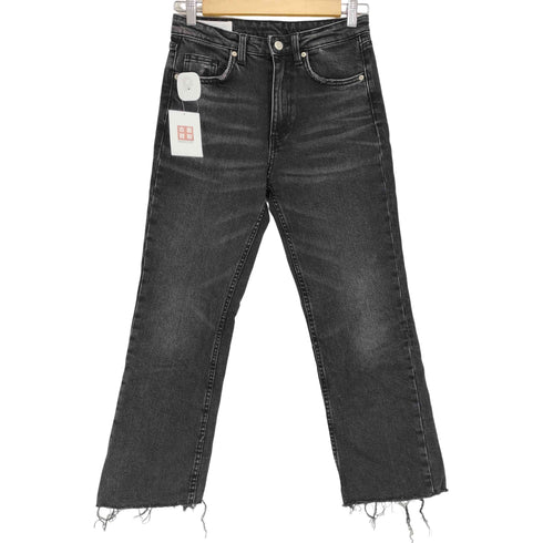 ザラ ZARA 裾カットオフデニムパンツ レディース 36