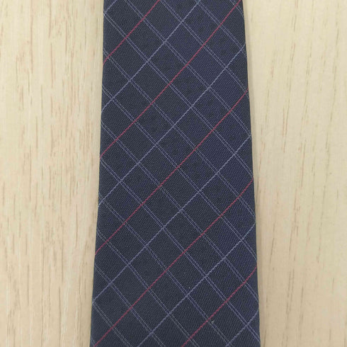 イヴサンローラン Yves Saint Laurent ブロックチェック シルク ネクタイ メンズ