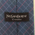 イヴサンローラン Yves Saint Laurent ブロックチェック シルク ネクタイ メンズ
