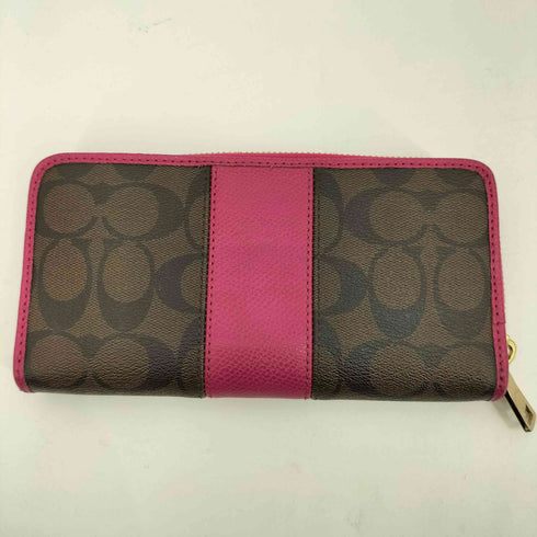 コーチ COACH ラウンドファスナー シグネチャー 長財布 レディース