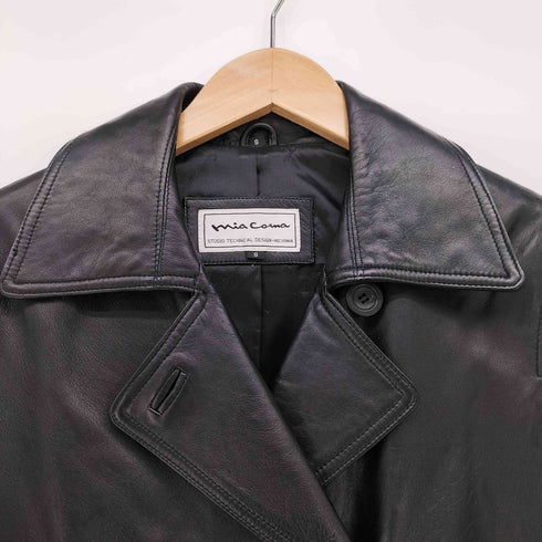 mia coma ラムレザー トレンチ コート レディース JPN:9号