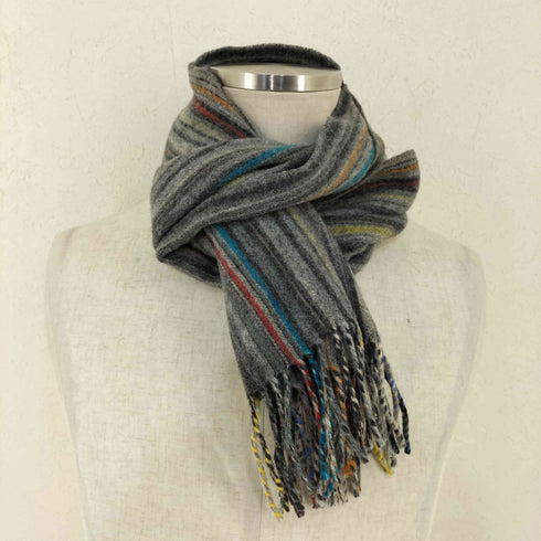 ポールスミス Paul Smith カシミヤ混 マルチストライプ ストール レディース