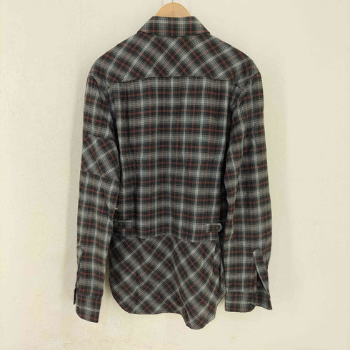 ヴェロニクブランキーノ Veronique Branquinho 00s ベルギー製 チェック スナップボタンシャツ antwerp メンズ EUR:48