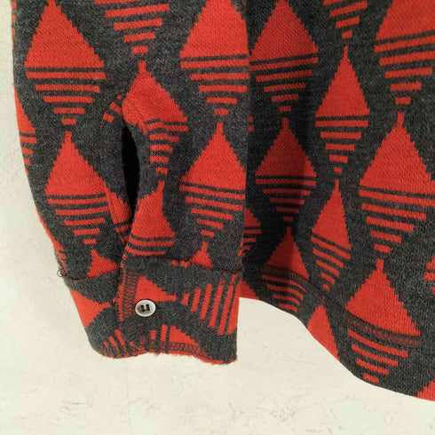 コムデギャルソンオム COMME des GARCONS HOMME インザイドアウト 総柄 ニットシャツ メンズ JPN:M