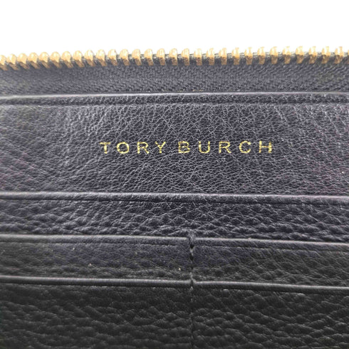 トリーバーチ TORY BURCH ロゴデザイン ラウンドファスナー 財布 レディース