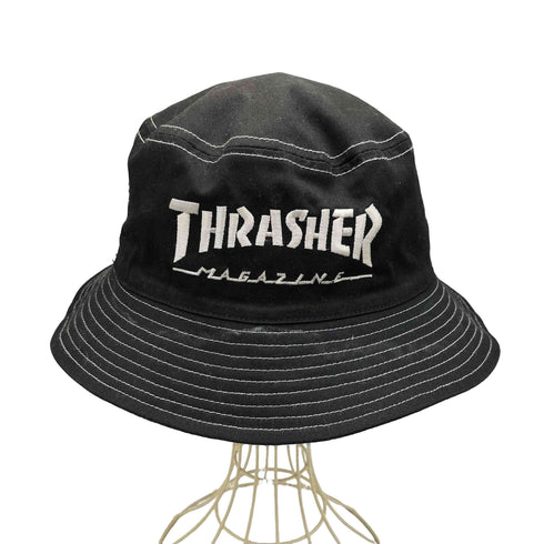 スラッシャー THRASHER ロゴ 刺繍 ペイズリー リバーシブル バケット ハット メンズ