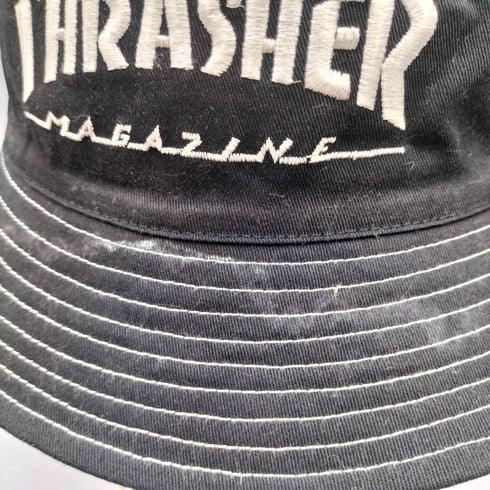 スラッシャー THRASHER ロゴ 刺繍 ペイズリー リバーシブル バケット ハット メンズ