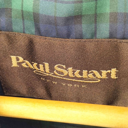 ポールスチュアート Paul Stuart 裏地チェック ダウンベスト メンズ import:L