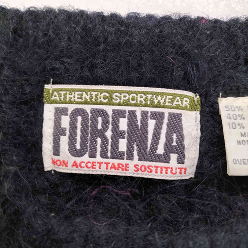 FORENZA ~90S モヘヤ混ケーブルニット ブラック メンズ JPN:M