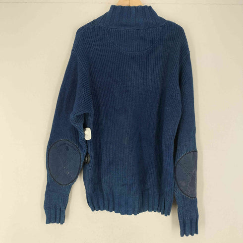 PUSSER'S WEST INDIES エルボーパッチ インディゴ染 コットンニット メンズ JPN:L