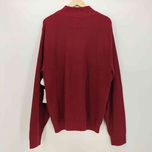 ランズエンド LANDS END USA製 スタンドカラー ボタン ニット セーター メンズ import:M