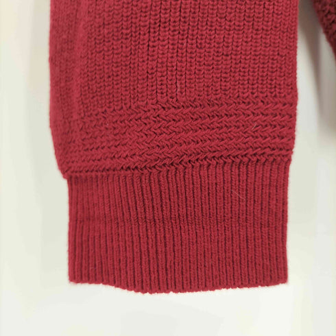 ランズエンド LANDS END USA製 スタンドカラー ボタン ニット セーター メンズ import:M
