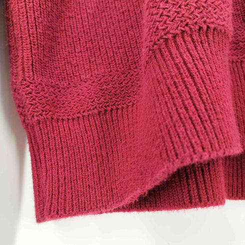 ランズエンド LANDS END USA製 スタンドカラー ボタン ニット セーター メンズ import:M