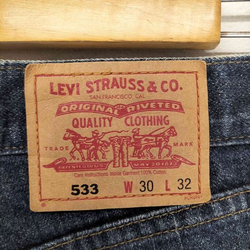 リーバイス Levis 533 裾フリル加工デニムパンツ MADE IN CHINA レディース W30L32