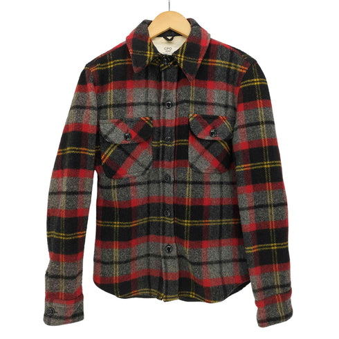 フィデリティー FIDELITY USA製 CPO JACKET チェック柄 ナイロン混 ウール シャツ ジャケット メンズ import:S