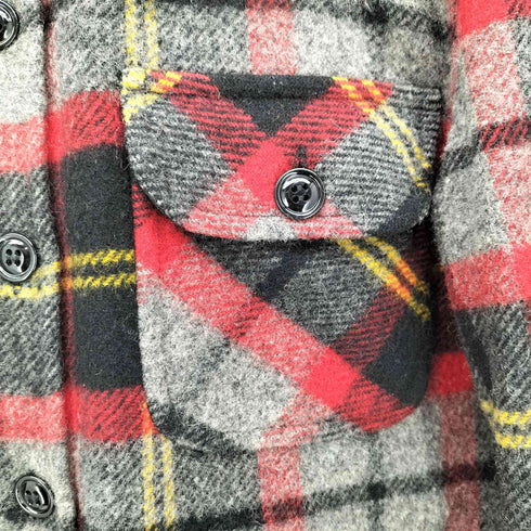 フィデリティー FIDELITY USA製 CPO JACKET チェック柄 ナイロン混 ウール シャツ ジャケット メンズ import:S