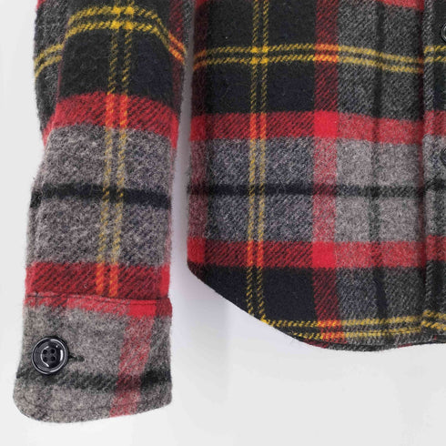 フィデリティー FIDELITY USA製 CPO JACKET チェック柄 ナイロン混 ウール シャツ ジャケット メンズ import:S
