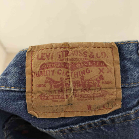 リーバイス Levis 70s 79年9月製 501 66後期 ボタンフライデニムパンツ スモールe 赤耳 ボタン裏6 メンズ W30 L34