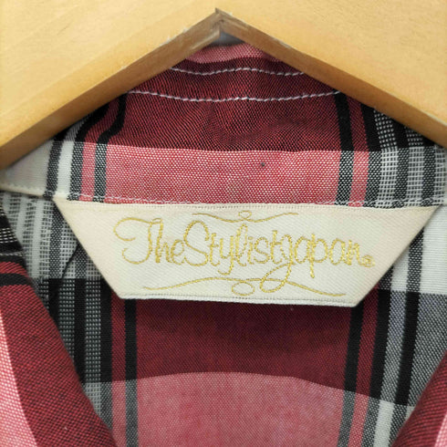 ザスタイリストジャパン The Stylist Japan コットンポリ 開襟チェックシャツ メンズ L