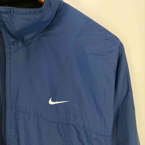 ナイキ NIKE スウッシュロゴ刺繍 裏地メッシュ ナイロンジャケット メンズ import:L