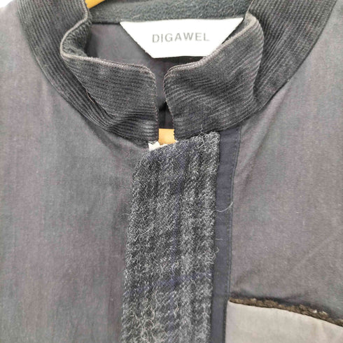 ディガウェル DIGAWEL 素材切替ベスト メンズ