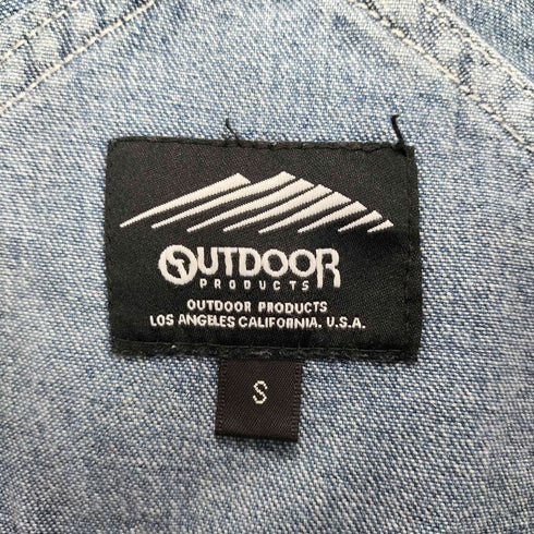 アウトドアプロダクツ OUTDOOR PRODUCTS ダメージデニムオーバーオール メンズ S