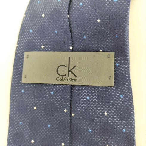 シーケーカルバンクライン ck Calvin Klein ドット柄 コットンネクタイ メンズ