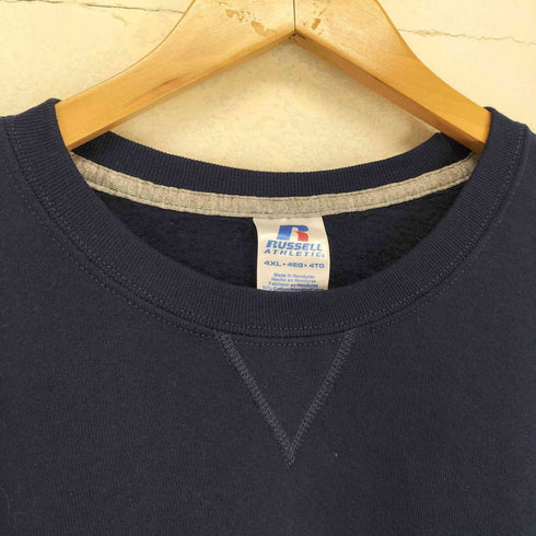 ラッセルアスレチック RUSSELL ATHLETIC フロント刺繍Vガゼットクルーネックスウェット メンズ 4XL