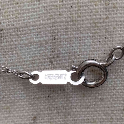 Krementz ワンポイントストーンネックレス レディース
