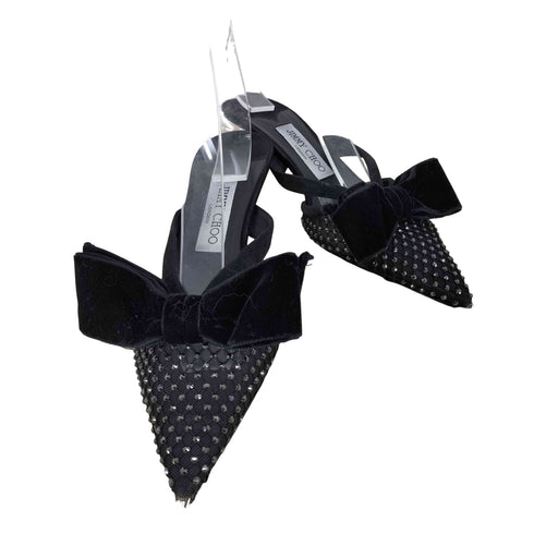 ジミーチュウ JIMMY CHOO リボンミュールサンダル レディース 37
