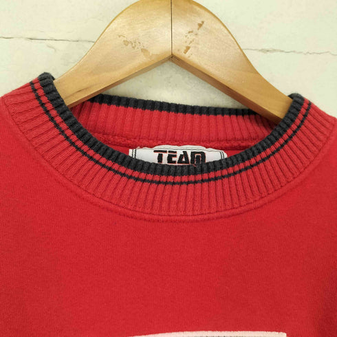TEAM EDITION APPAREL USA製 TEXAS TECH UNIVERSITY フロント刺繍クルーネックスウェット メンズ JPN:M