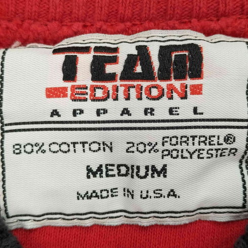 TEAM EDITION APPAREL USA製 TEXAS TECH UNIVERSITY フロント刺繍クルーネックスウェット メンズ JPN:M