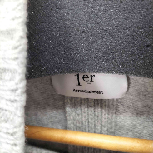 プルミエアロンディスモン 1er Arrondissement カシミヤ混ハイネックサイドスリットニットセーター レディース