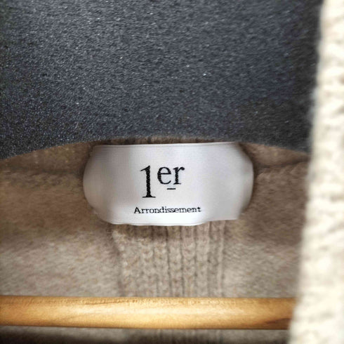 プルミエアロンディスモン 1er Arrondissement カシミヤ混ハイネックサイドスリットニットセーター レディース