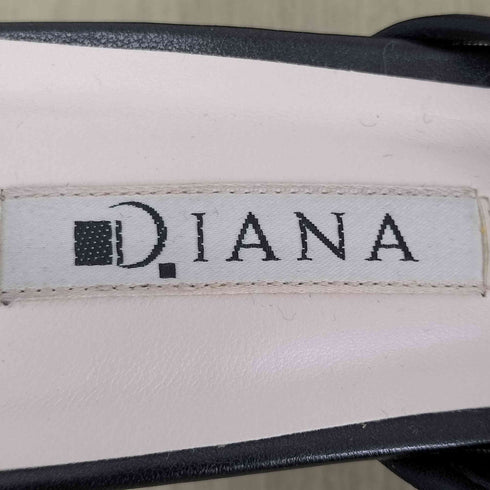 ダイアナ DIANA ドット柄メッシュアッパーミュールサンダル レディース M