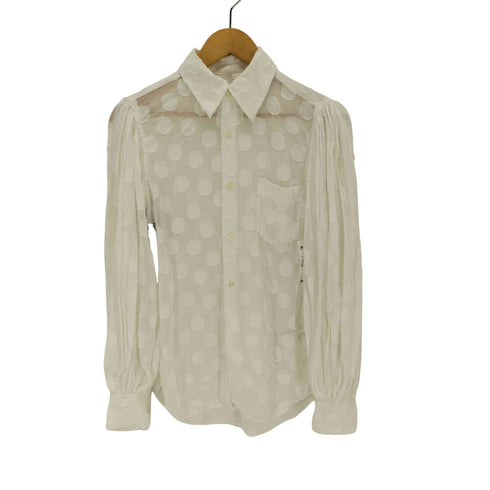 コムデギャルソン COMME des GARCONS ドット柄 ポリエステルシャツ レディース JPN:XS