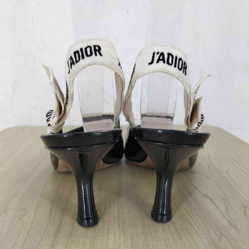 クリスチャンディオール Christian Dior J'ADIOR スリング エナメル ヒールサンダル レディース 37D
