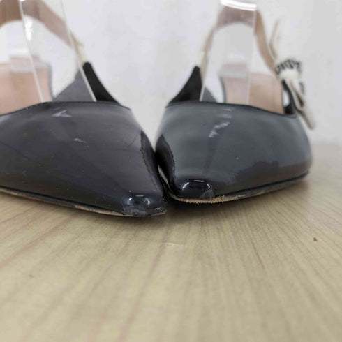 クリスチャンディオール Christian Dior J'ADIOR スリング エナメル ヒールサンダル レディース 37D