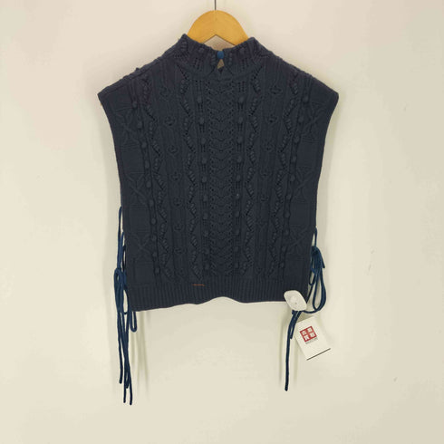 マメクロゴウチ Mame Kurogouchi Floral Motif Hand-Knitted Vest レディース 2