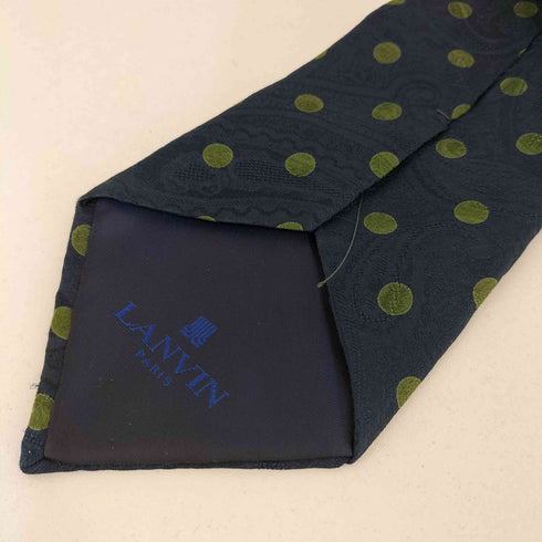 ランバン パリ LANVIN PARIS ドット ペイズリー ネクタイ メンズ