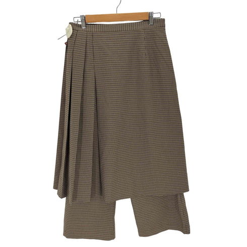 ジーユー GU 2ピーススカートパンツ チェック レディース JPN:XL